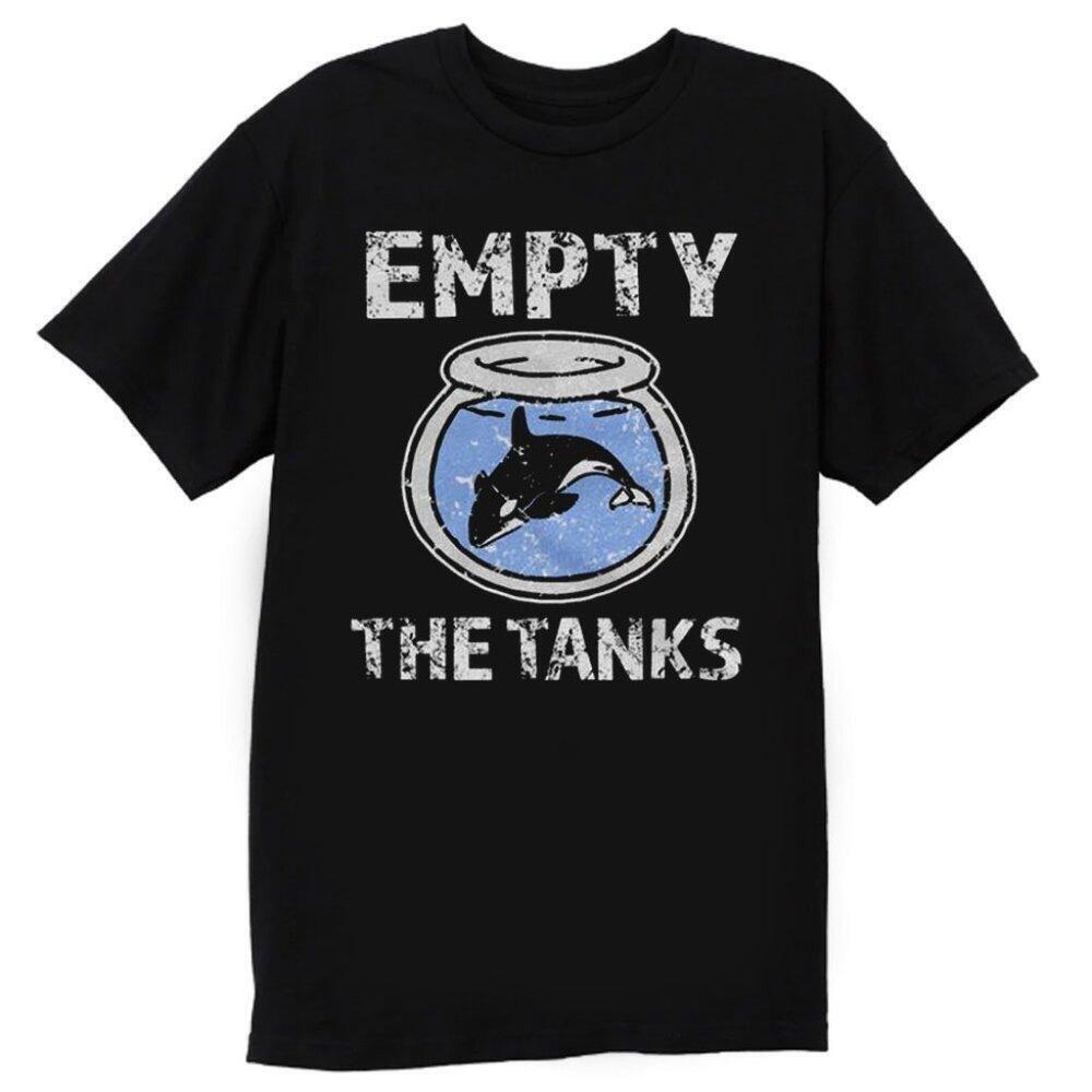 Empty The Tanks Free The Orca Whales Graphic T Shirt Activist Ocean Lover Tee 91